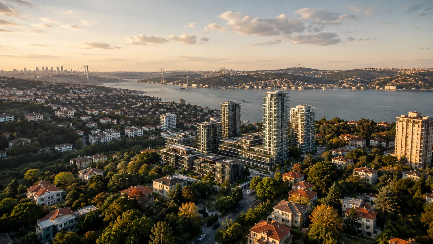 Etiler'de Boğaz manzaralı premium rezidanslar ve villalar — Beşiktaş
