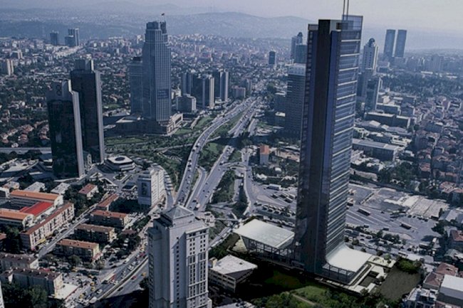 Brand Residence Living Area on Büyükdere Cd: Sapphire Residence