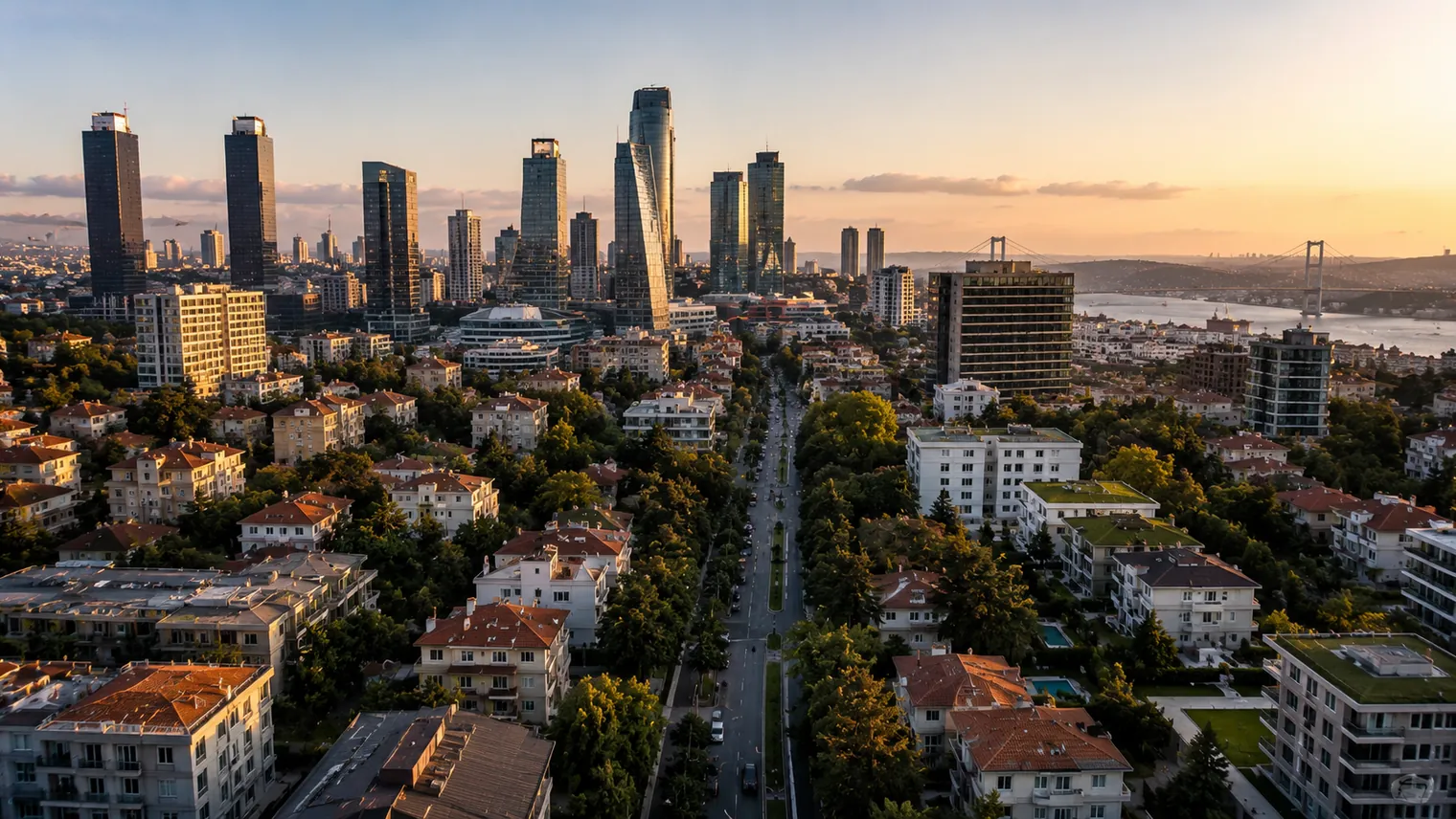 Nisbetiye Avenue residence line — the prestigious corridor linking Etiler and the Levent business axis